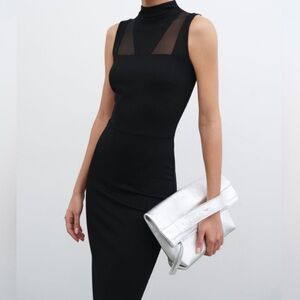 Elegant Black Sleeveless Mini Dress